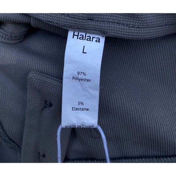 Halara Waffle Knit Pleated Overalls Jumpsuit Mink Brown Adjustable Size L - Picture 8 of 16